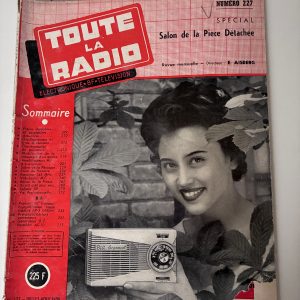 Revue "Toute la radio" n° 227 – Juillet-Août 1958 – Image 1