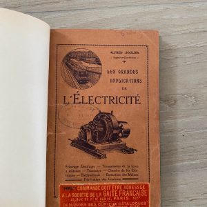 Les grandes applications de l'électricité (Alfred Soulier) 10è édition - 1925 – Image 3