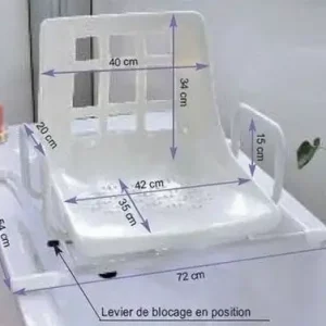 Siège pivotant baignoire Dakara – Image 4